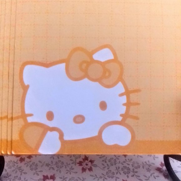 Hello Kitty Sanrio Vintage Notebook Graph Pages Ephemera Junk journal Paper lot - Picture 7 of 9